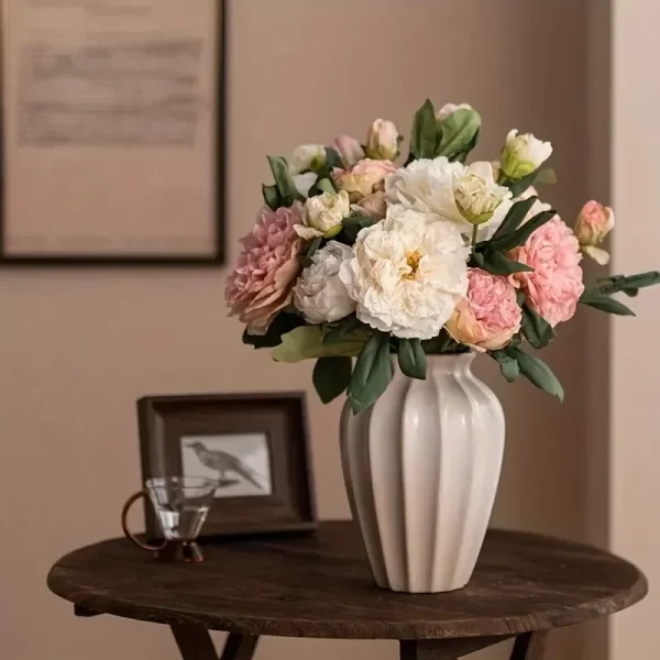 Kunstig Peonbukett – Dekorblomster
