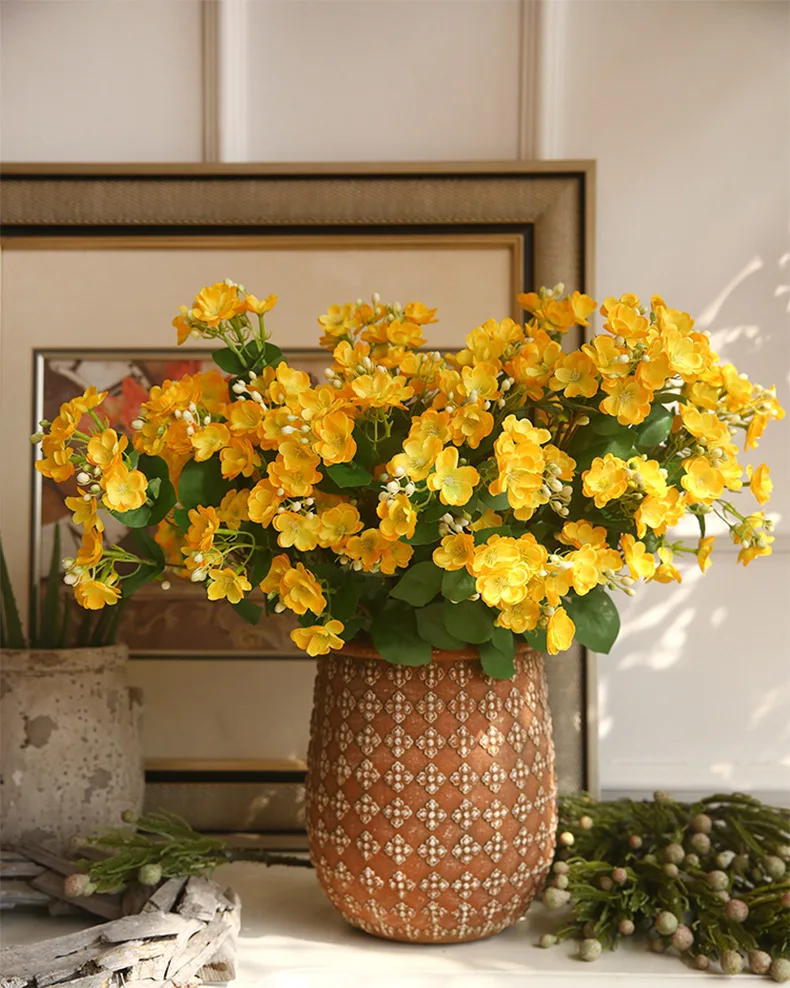 00 cm kunstig sjasmin 9 blomsterhoder dekorasjon