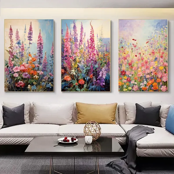 Blomster Lerretstrykk