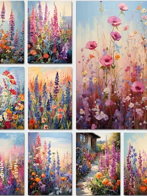Blomster Lerretstrykk