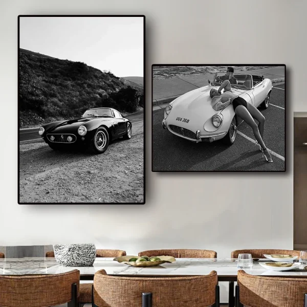 Black and White Store Poster Wall Art