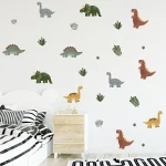 Cartoon Animal Cute Dinosaur Wall Stickers Removable for Kids