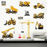 Cartoon car road track creative wall sticker