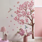 Peach Blossom Tree Removable Wall Sticker