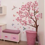 Peach Blossom Tree Removable Wall Sticker