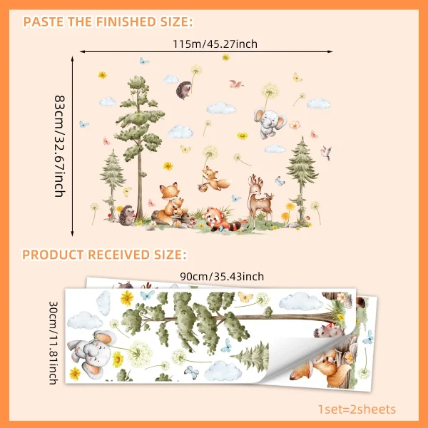 Forest Animals Wall Stickers