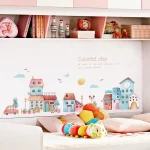 Creative Cartoon City Wall Stickers