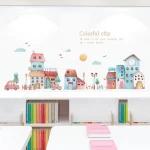 Creative Cartoon City Wall Stickers