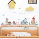 Creative Cartoon City Wall Stickers