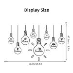 Inspired Art Light Bulb Design Wall Stickers