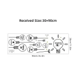 Inspired Art Light Bulb Design Wall Stickers