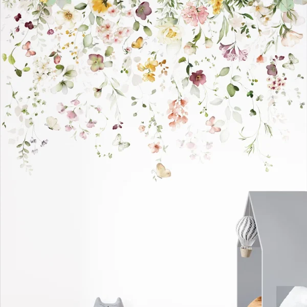 Nordic Butterfly Leaf Wall Stickers