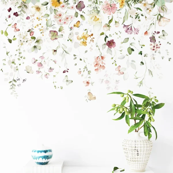 Nordic Butterfly Leaf Wall Stickers