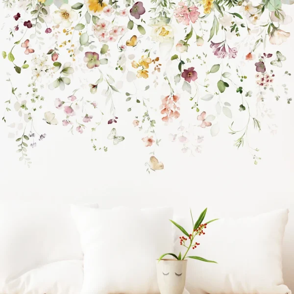 Nordic Butterfly Leaf Wall Stickers