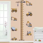 Construction Vehicle Tower Crane Wall Stickers