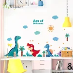 Cartoon Cute Dinosaur Animals Wall Stickers