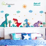 Cartoon Cute Dinosaur Animals Wall Stickers