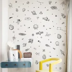 Cartoon Universe Theme Pattern Wall Sticker