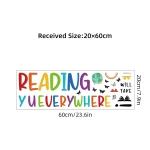 1Pc Cartoon Colorful "reading" Text Wall Sticker