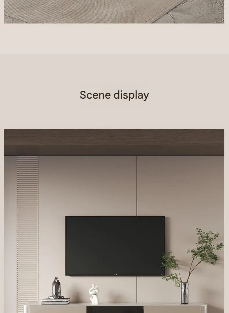 Designer TV-bord i nordisk stil – luksuriøst gulvstående med utstillingshylle