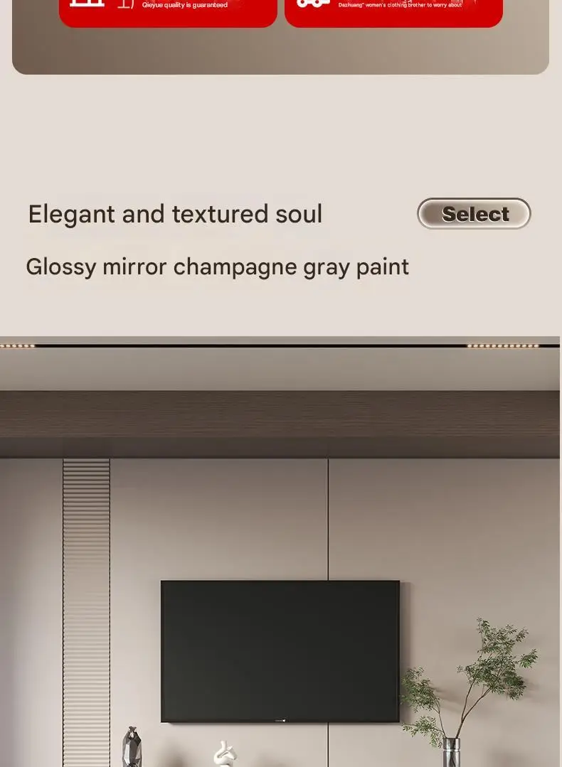 Designer TV-bord i nordisk stil – luksuriøst gulvstående med utstillingshylle