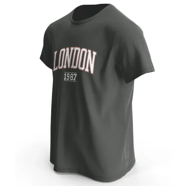 Men's London 1987 Vintage T-shirt Sport 100% Cotton