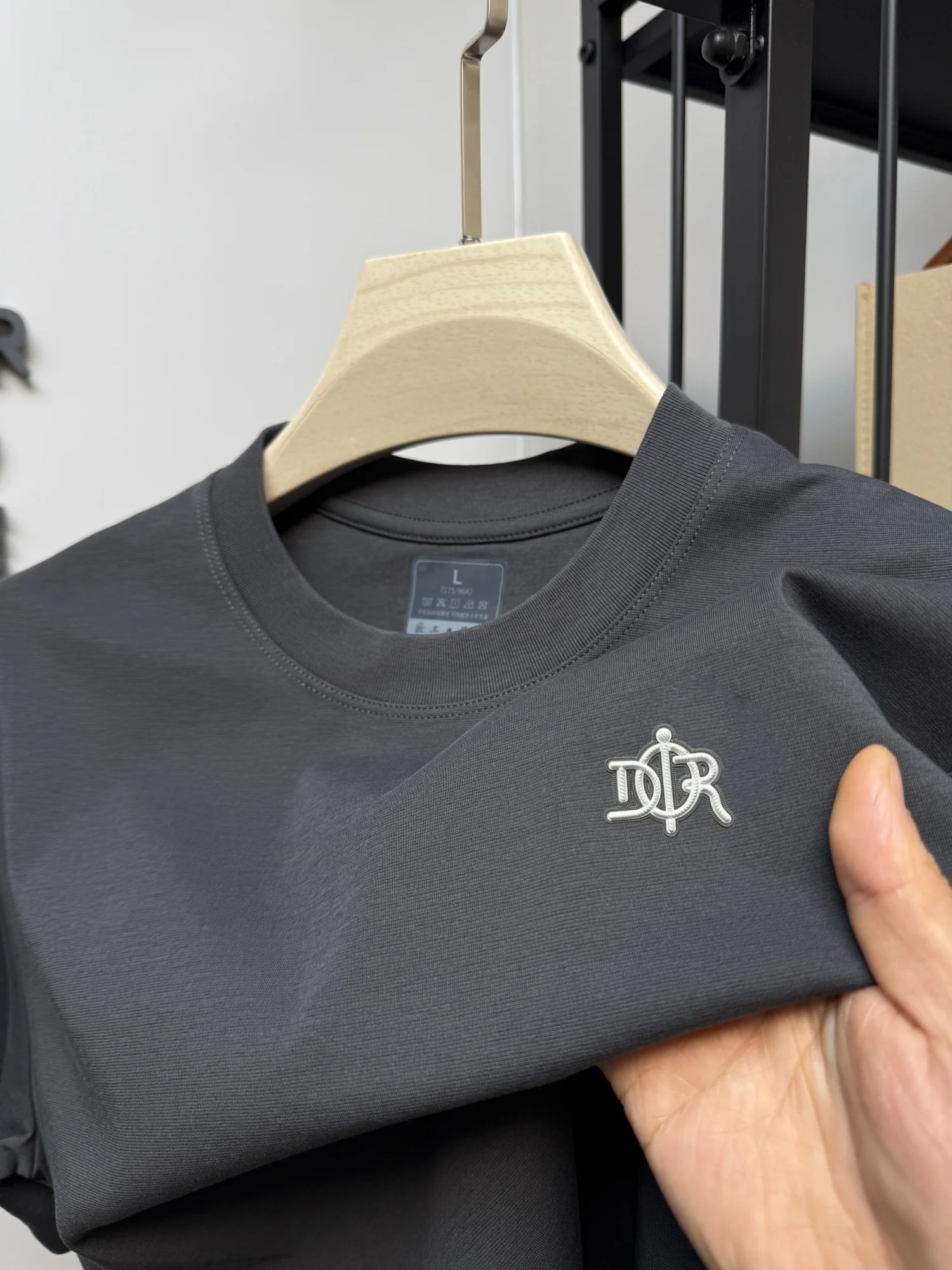 Premium Letter Badge Cotton Tee