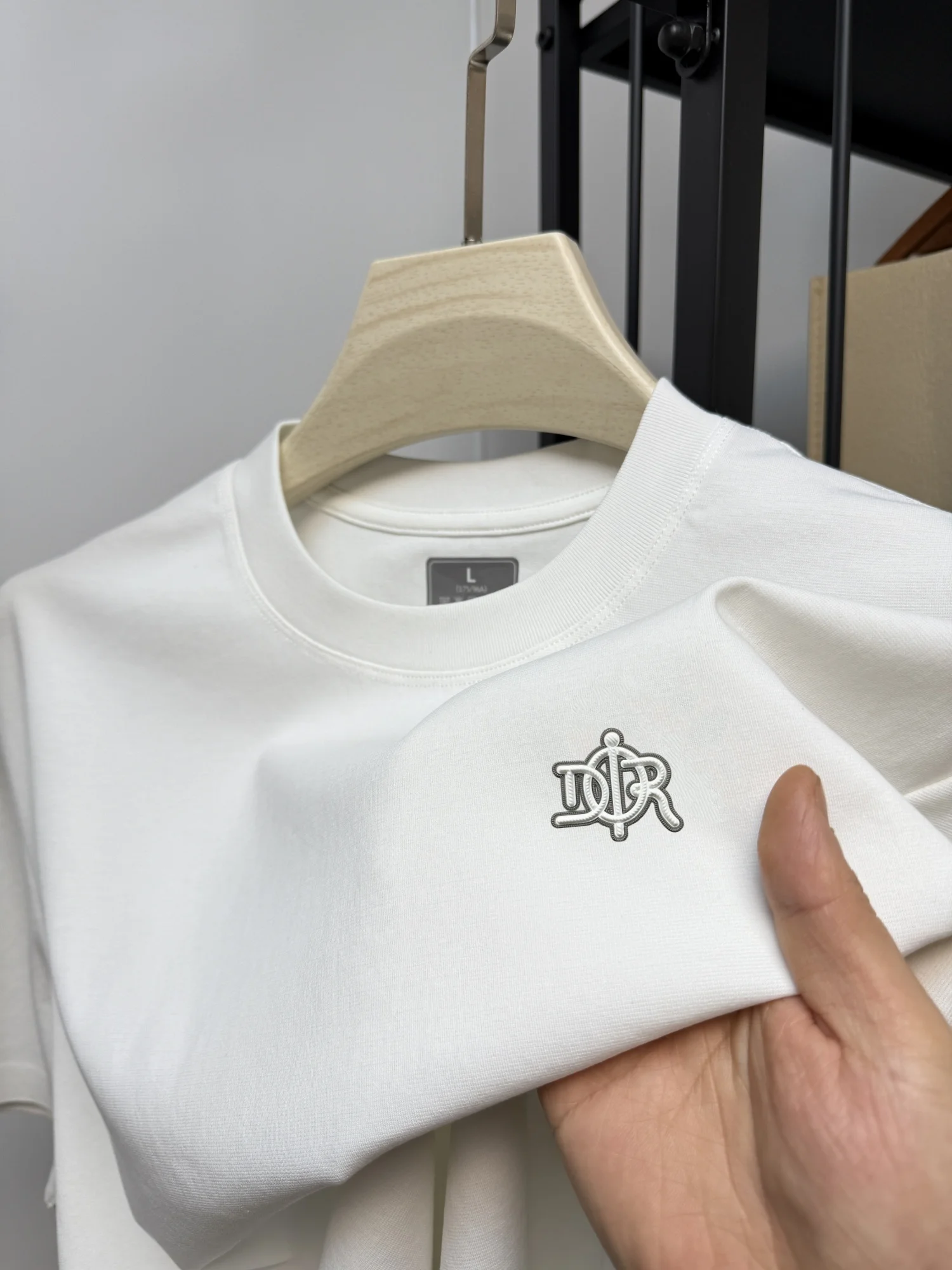 Premium Letter Badge Cotton Tee