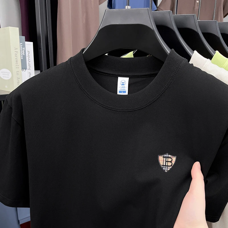 Premium Printed Solid Tee - Men's Summer