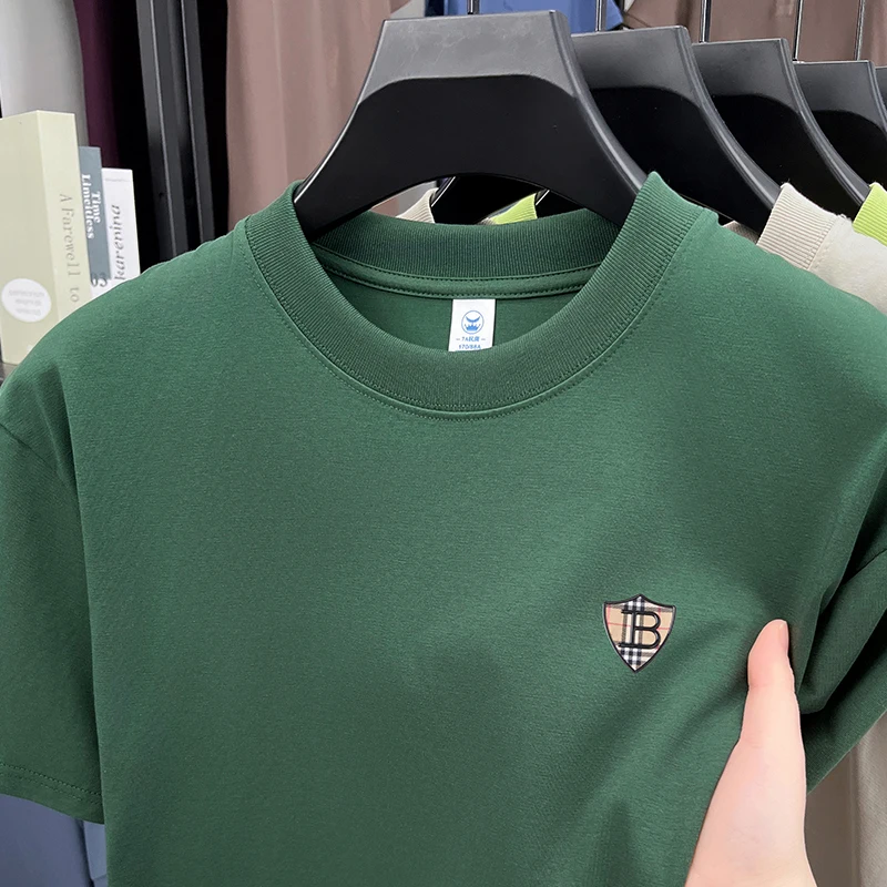 Premium Printed Solid Tee - Men's Summer