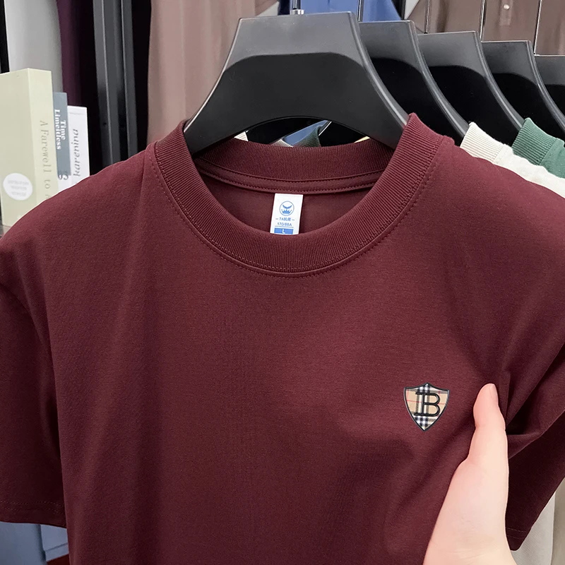 Premium Printed Solid Tee - Men's Summer