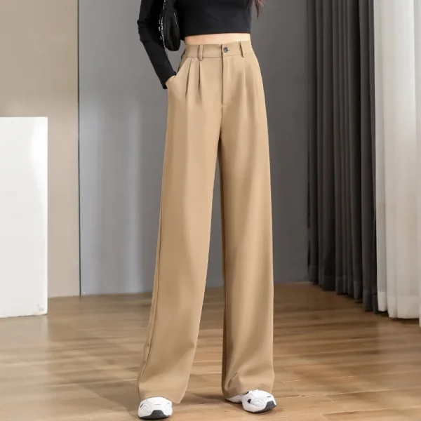 Korean Wide Leg Suit Pants