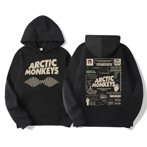Arctic Monkeys Hoodie – Y2K Vintage Oversized Rock Sweatshirt