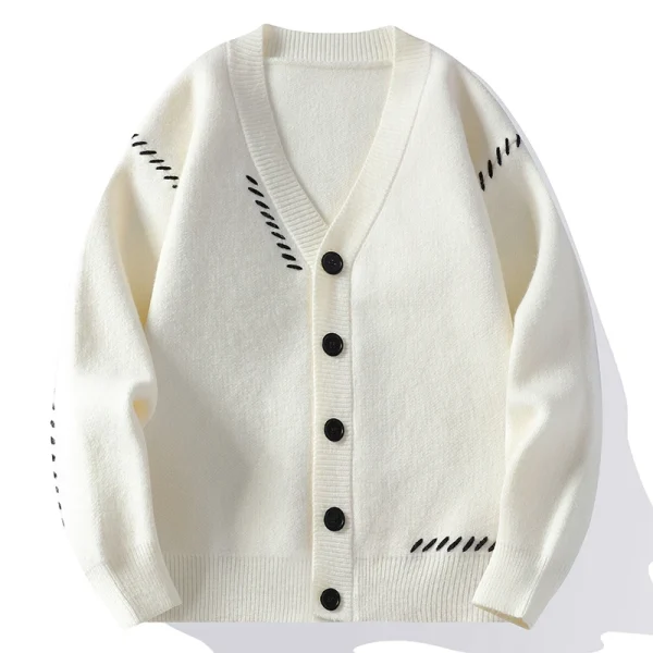 Loose Knit Cardigan – Men’s Harajuku Streetwear Sweater