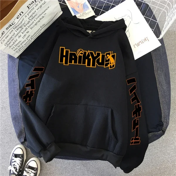 Haikyuu Hoodie – Japanese Anime Crewneck Pullover for Men