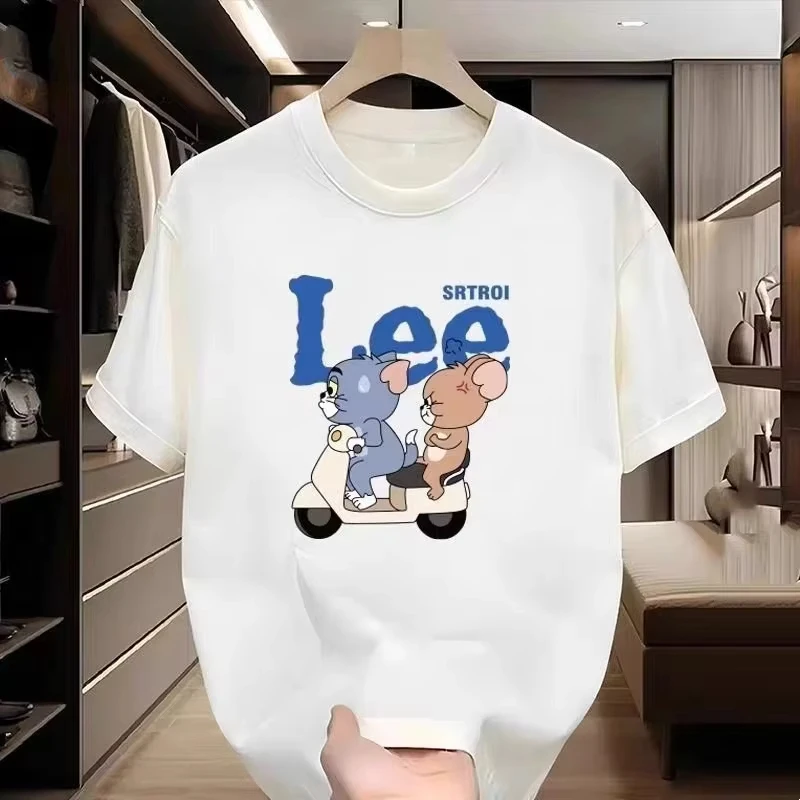 Cat and Mouse T-Shirt – Japanese Summer Loose Cotton Tee