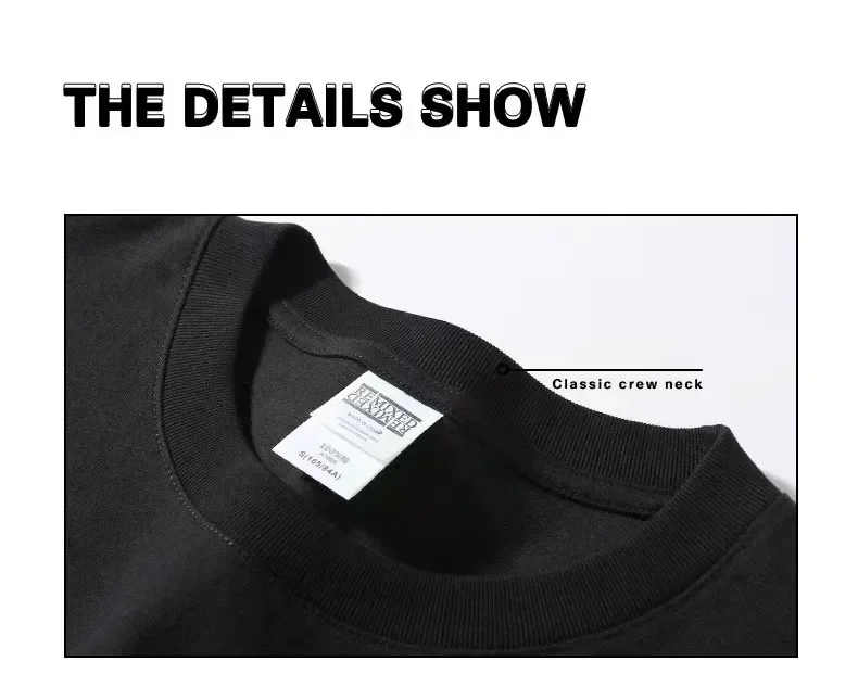 Summer Streetwear Tee – Heavy Cotton Loose Short Sleeve