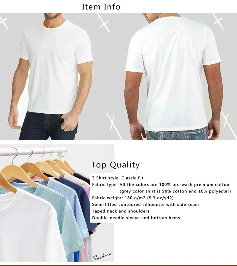 Summer Streetwear Tee – Heavy Cotton Loose Short Sleeve