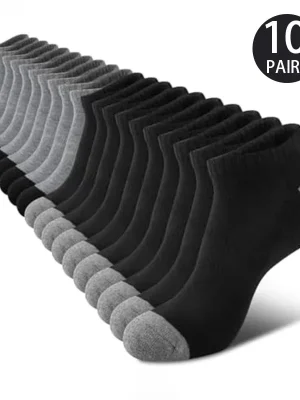 10 Pairs Of Comfortable Breathable Socks