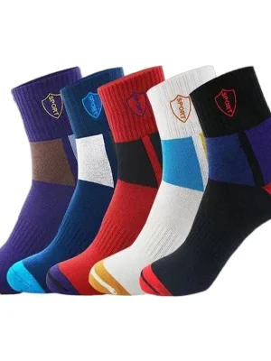 10 Pairs Men’s Anti-Odor Cotton Socks