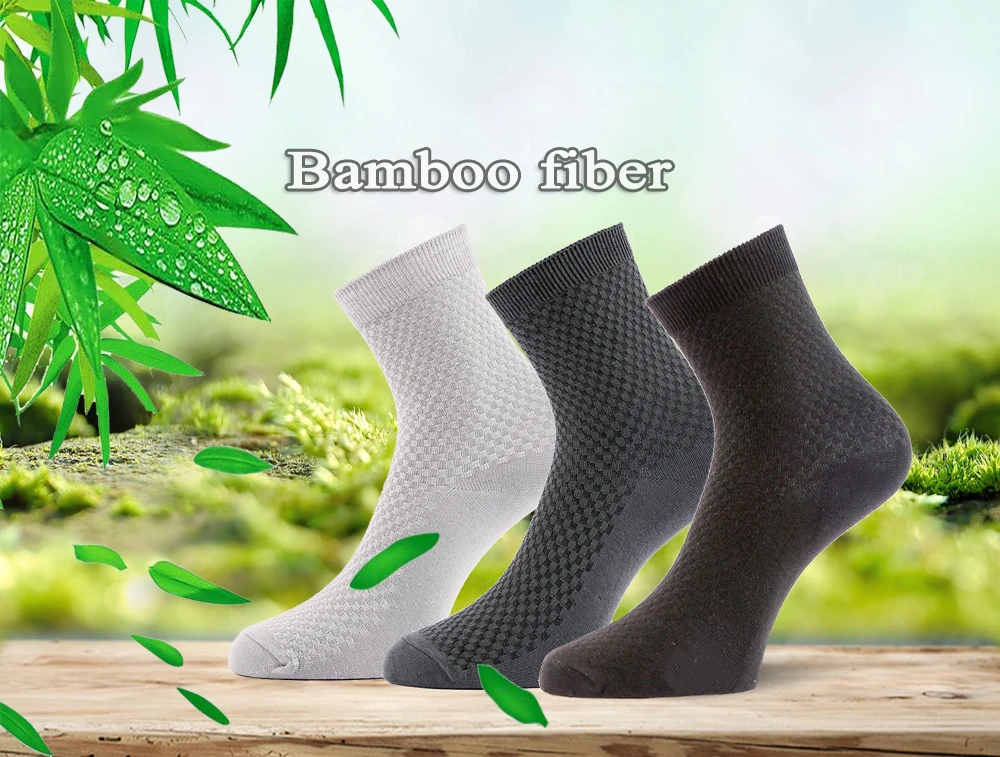 10 Pairs High Quality Bamboo Fiber Men's Socks