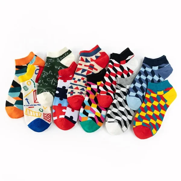 6 Pairs fashion colorful harajuku cute unisex casual socks
