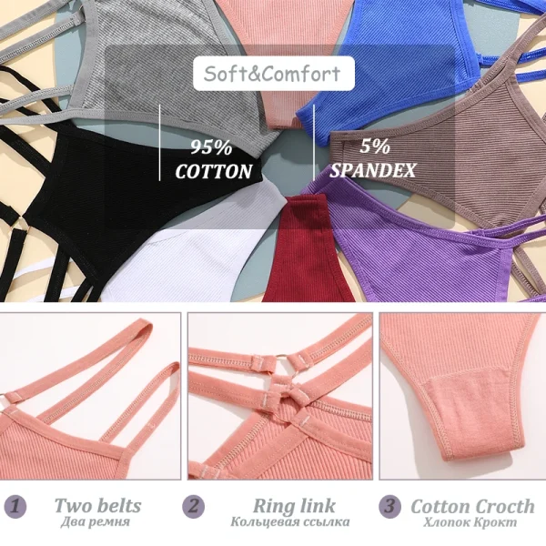 3PCS Cotton Panties