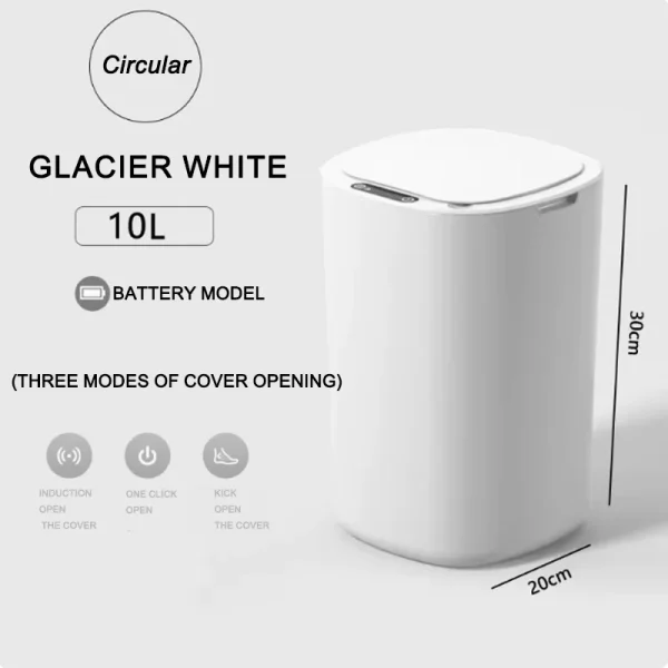 Dual-Mode Smart Sensor Trash Can – Automatic Flip & Sorting Bin
