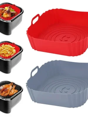 1PC Reusable Airfryer Pan Liner Accessories Silicone