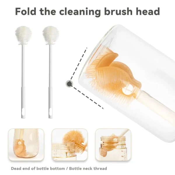 Cleaning Cup Brush Foldable Long Handle