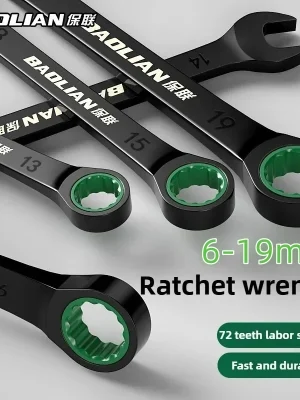 6–19mm Dual-Directional Ratchet Wrench – Heavy-Duty Tool for Mechanics