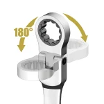 Ratcheting Wrench Set 6–22mm – Metric Flex-Head Spanners with Storage Bag