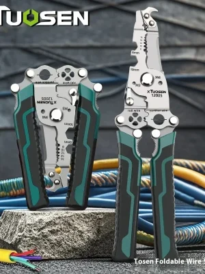 Foldable Electrician Wire Pliers – Multi-Function Cutter, Splitter & Crimper