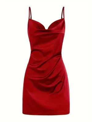 Elegant Satengkjole for Dame